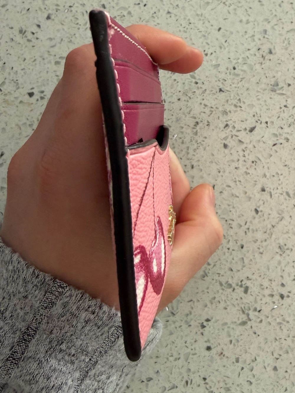 Coach Pink Cherry Card Holder - Picture 6 of 10